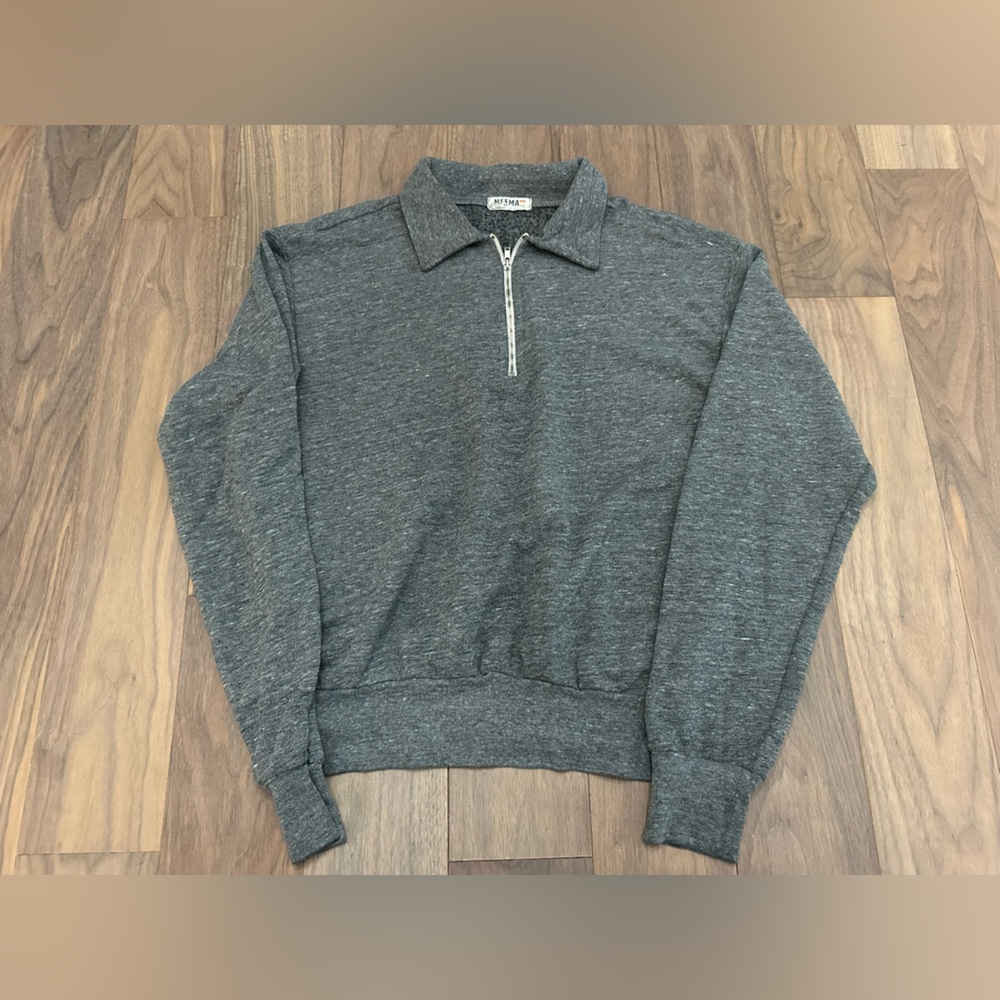 Gray Quarter-Zip Women's Sweatshirt